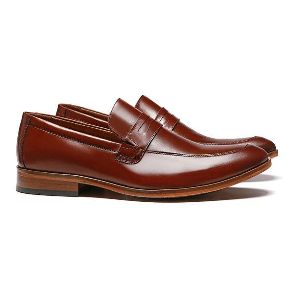 SAPATO LOAFER MASCULINO SOCIAL EM COURO MARROM - 0... - SERGIO`S