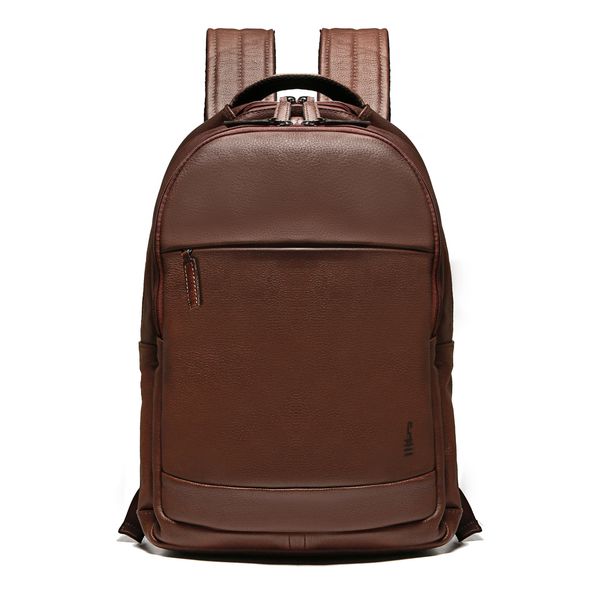 MOCHILA PORTA NOTEBOOK MASCULINA EM COURO MARROM ... - SERGIO`S