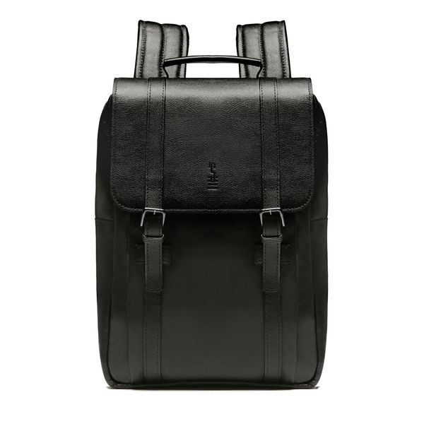 MOCHILA PORTA NOTEBOOK MASCULINA EM COURO PRETO -... - SERGIO`S