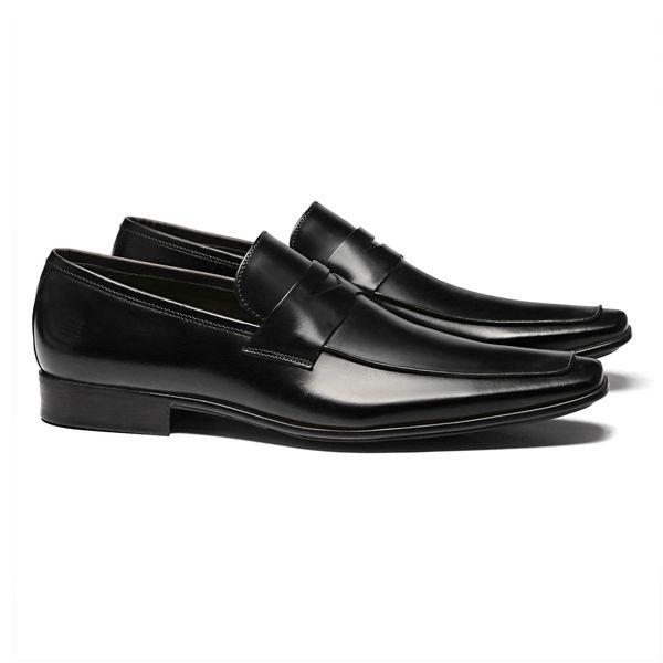 Sapato Loafer Masculino Social Em Couro Preto - 0... - SERGIO`S
