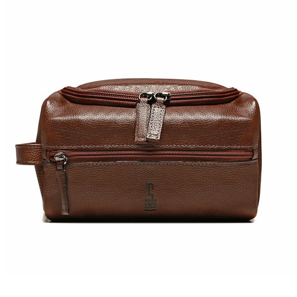 NECESSAIRE MASCULINA EM COURO MARROM - 0328 3012 ... - SERGIO`S
