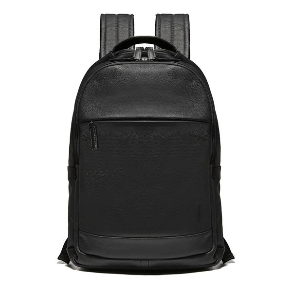 MOCHILA PORTA NOTEBOOK MASCULINA EM COURO PRETA -... - SERGIO`S