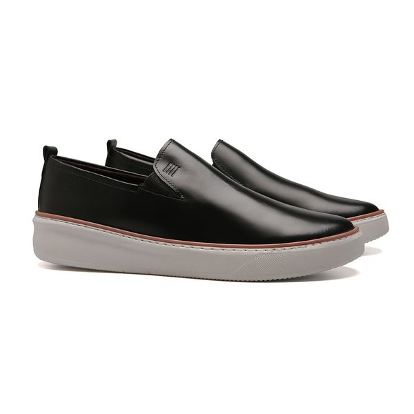 MOCASSIM MASCULINO CASUAL EM COURO PRETO - 0129 29... - SERGIO`S