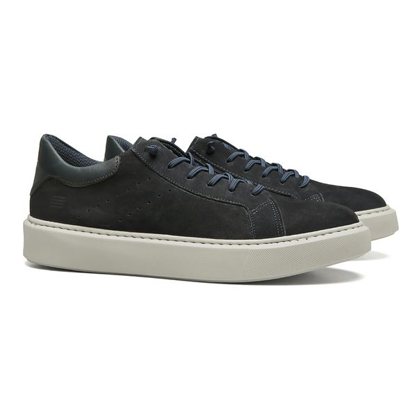TÊNIS MASCULINO CASUAL EM COURO AZUL - 0028 89 MAR... - SERGIO`S