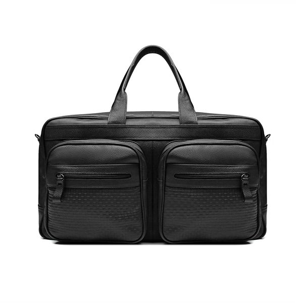MALA DE VIAGEM EM COURO PRETO - 0039 43 CABERNET/P... - SERGIO`S