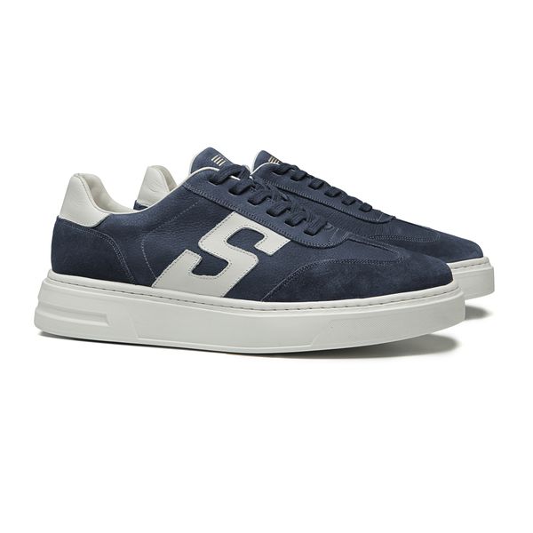 TÊNIS MASCULINO CASUAL EM COURO AZUL COM CONFORTO ... - SERGIO`S