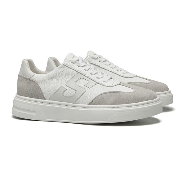 TÊNIS MASCULINO CASUAL EM COURO BRANCO COM CONFORT... - SERGIO`S