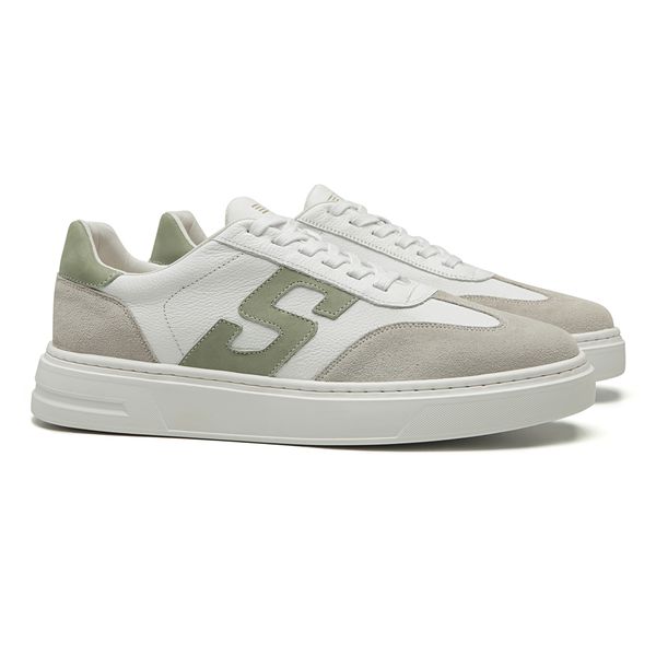 TÊNIS MASCULINO CASUAL EM COURO CINZA COM CONFORTO... - SERGIO`S