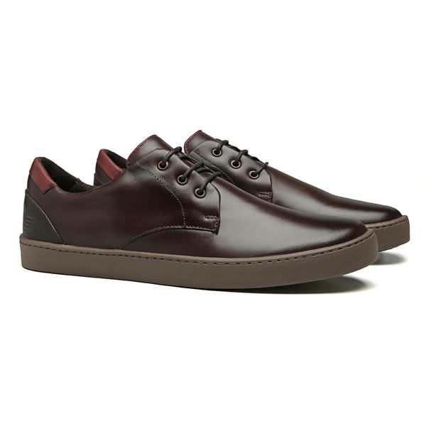 TÊNIS MASCULINO CASUAL EM COURO MARROM - 0129 2614... - SERGIO`S