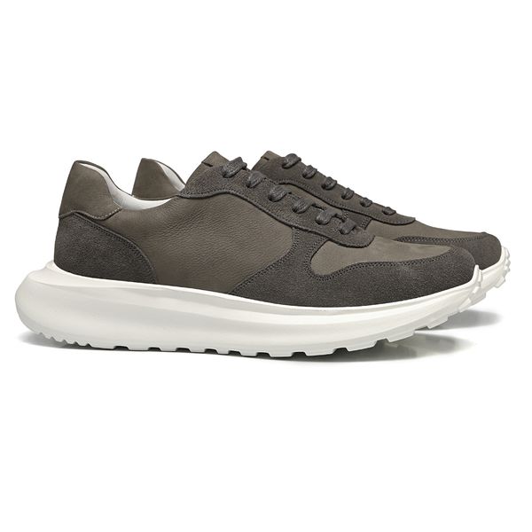 TÊNIS MASCULINO CASUAL EM COURO CINZA - 0037 72000... - SERGIO`S