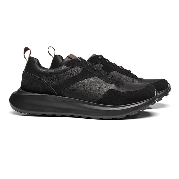 TÊNIS MASCULINO CASUAL EM COURO PRETO - 0037 72010... - SERGIO`S