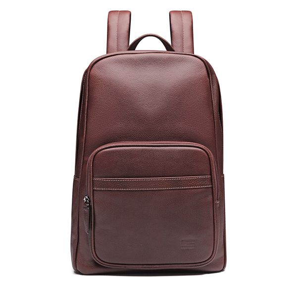 MOCHILA PORTA NOTEBOOK MASCULINA EM COURO MARROM -... - SERGIO`S