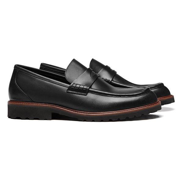 SAPATO LOAFER MASCULINO CASUAL EM COURO PRETO - 00... - SERGIO`S