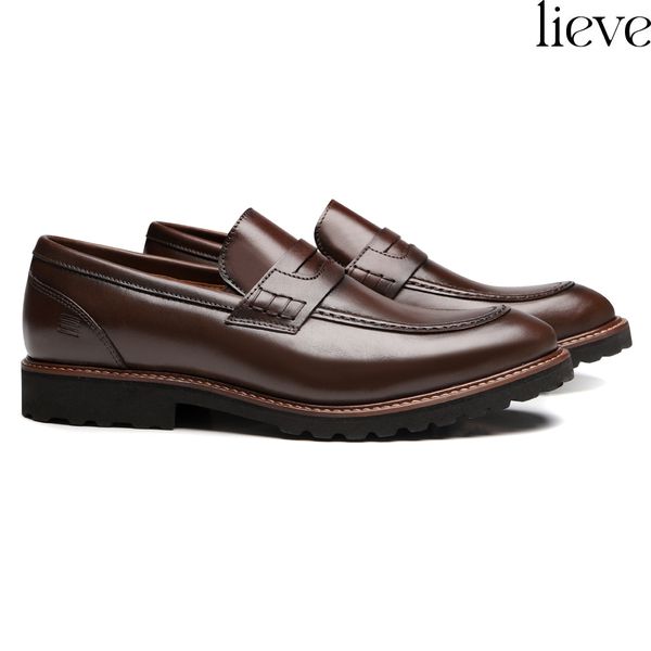 SAPATO LOAFER MASCULINO CASUAL EM COURO MARROM - ... - SERGIO`S