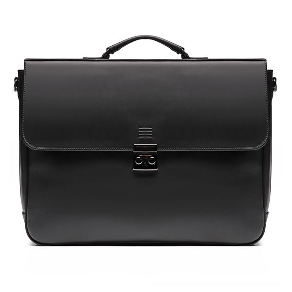 Pasta Porta Notebook Masculina Em Couro Preto - 00... - SERGIO`S