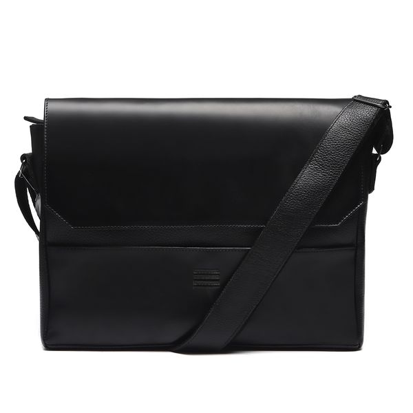 Pasta Porta Notebook Masculina Em Couro Preto - 00... - SERGIO`S