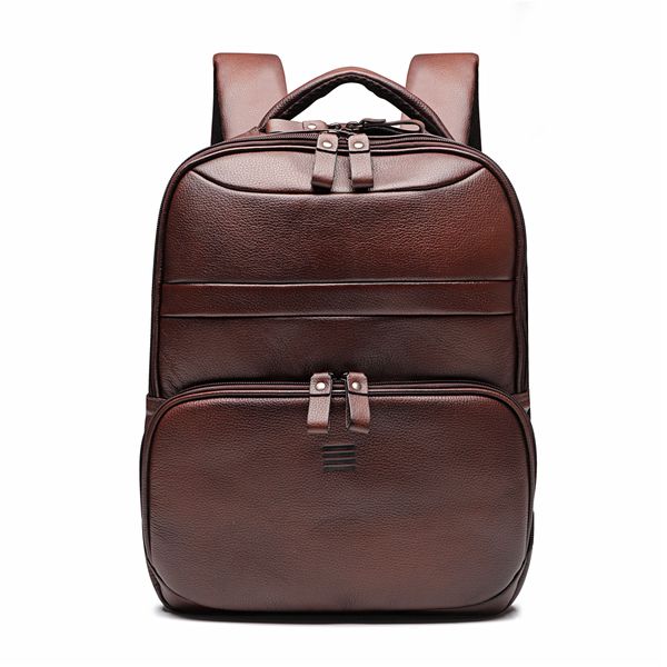 Mochila Porta Notebook Masculina Em Couro Marrom -... - SERGIO`S