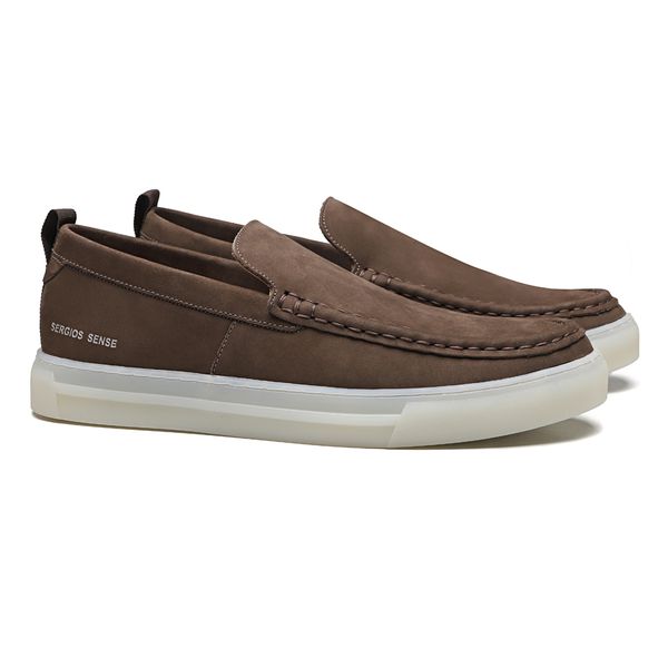  SAPATO MOCASSIM MASCULINO CASUAL EM COURO MARROM ... - SERGIO`S