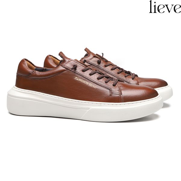 TÊNIS MASCULINO CASUAL EM COURO MARROM - 0029 983 ... - SERGIO`S