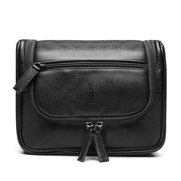 NECESSAIRE MASCULINA EM COURO PRETO - 0328 8859 MA... - SERGIO`S