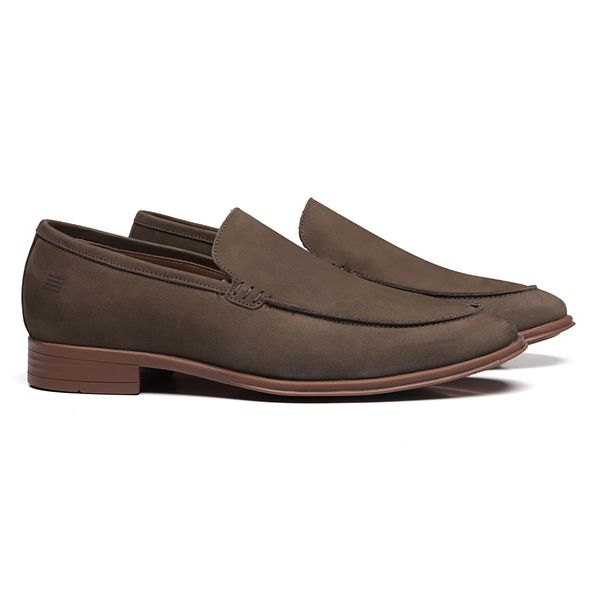 SAPATO MOCASSIM MASCULINO CASUAL EM COURO MARROM C... - SERGIO`S