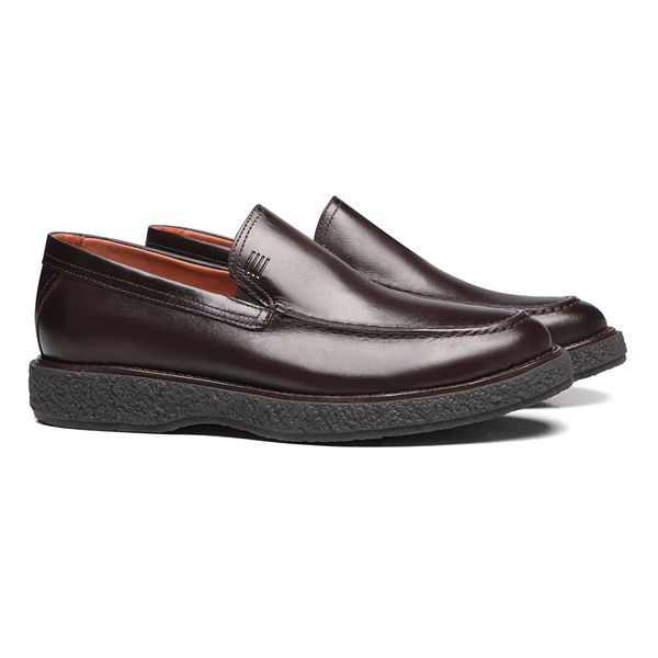 SAPATO MOCASSIM MASCULINO CASUAL EM COURO MARROM ... - SERGIO`S