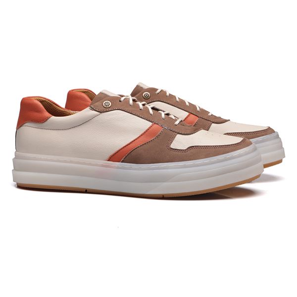 TÊNIS MASCULINO CASUAL EM COURO MARROM - 0129 2705... - SERGIO`S