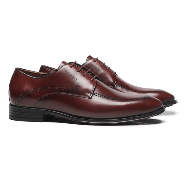 SAPATO BROGUE MASCULINO SOCIAL EM COURO MARROM - 0... - SERGIO`S