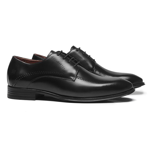 SAPATO BROGUE MASCULINO SOCIAL EM COURO PRETO - 02... - SERGIO`S