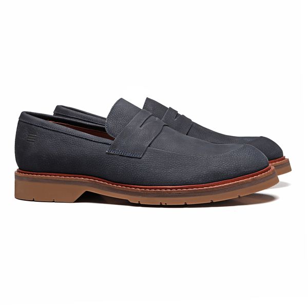SAPATO GIUSEPPE MASCULINO LOAFER EM COURO MARROM C... - SERGIO`S