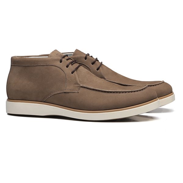 BOTA DERBY MASCULINA CASUAL EM COURO MARROM - 0129... - SERGIO`S
