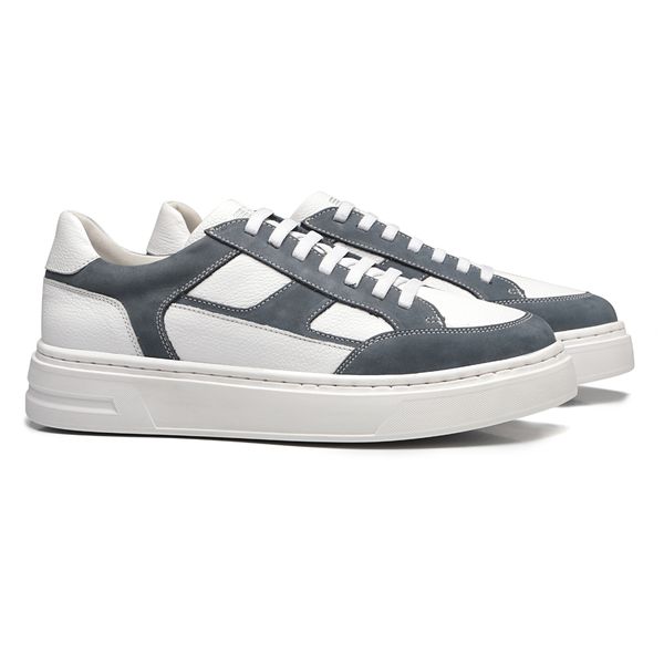 TÊNIS MASCULINO CASUAL EM COURO BRANCO COM CONFORT... - SERGIO`S