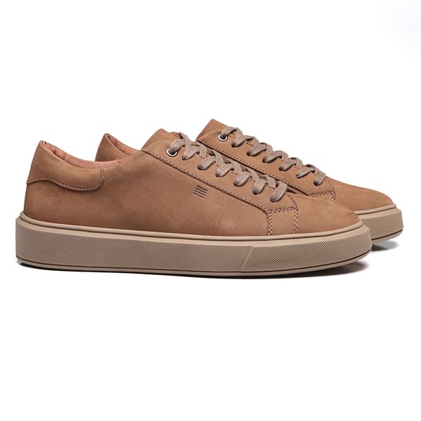 TÊNIS MASCULINO CASUAL EM COURO MARROM - 0054 8404... - SERGIO`S
