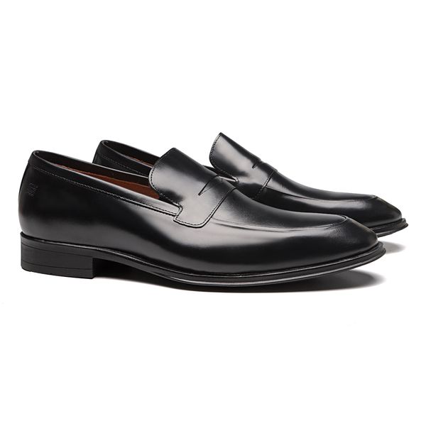 SAPATO LOAFER MASCULINO SOCIAL EM COURO PRETO COM ... - SERGIO`S