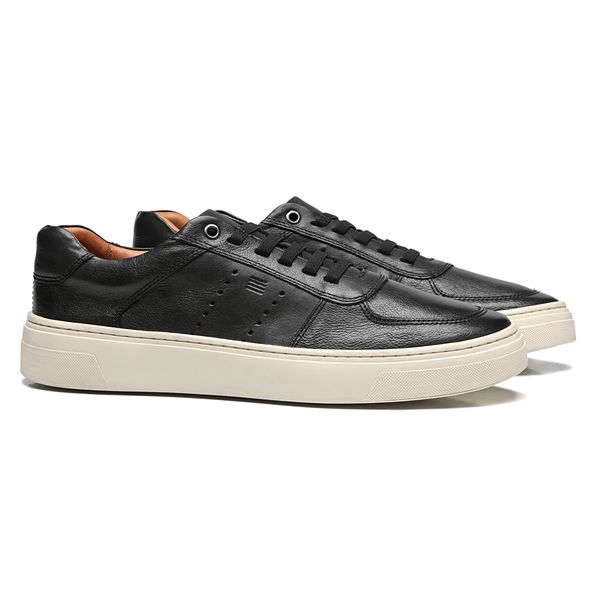 TÊNIS MASCULINO CASUAL EM COURO PRETO - 0054 8704 ... - SERGIO`S