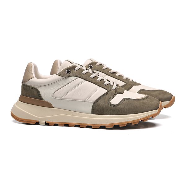 TÊNIS MASCULINO CASUAL EM COURO VERDE - 0023 20146... - SERGIO`S