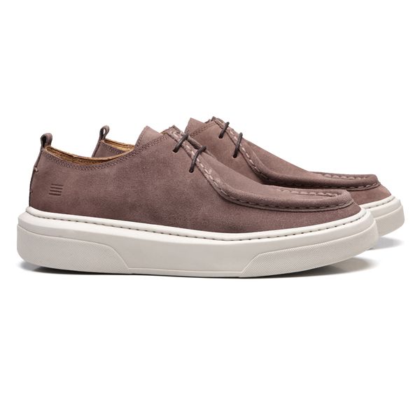 TÊNIS MASCULINO CASUAL EM COURO MARROM - 0029 1320... - SERGIO`S