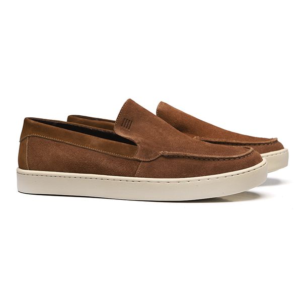 SAPATO MOCASSIM MASCULINO CASUAL EM COURO MARROM ... - SERGIO`S