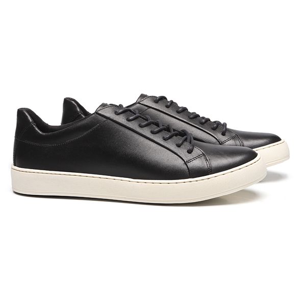 TÊNIS MASCULINO CASUAL EM COURO PRETO - 0129 2900... - SERGIO`S