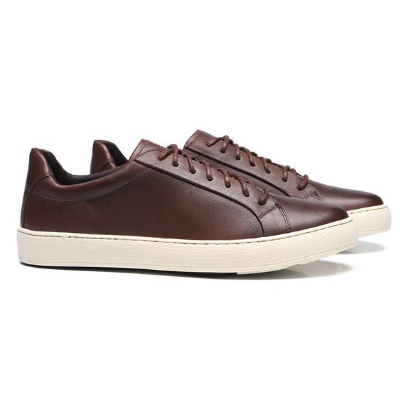 TÊNIS MASCULINO CASUAL EM COURO MARROM - 0129 2900... - SERGIO`S