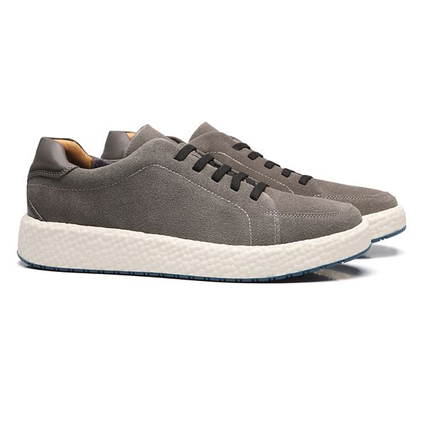 TÊNIS MASCULINO CASUAL EM COURO CINZA - 0029 336 C... - SERGIO`S