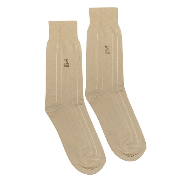 MEIA MASCULINA MARROM - 0070 6357 ALGODÃO/AMENDOA... - SERGIO`S