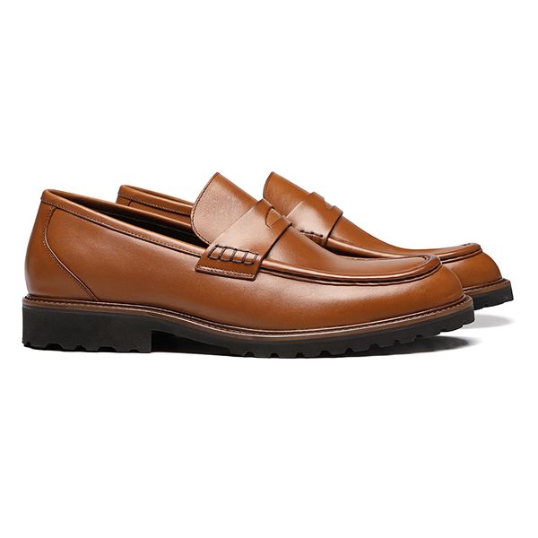 SAPATO LOAFER MASCULINO CASUAL EM COURO MARROM - 0... - SERGIO`S