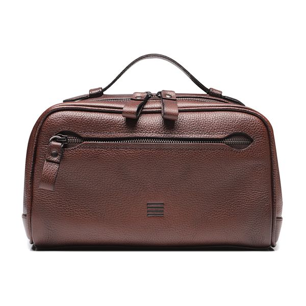 NECESSAIRE MASCULINA EM COURO MARROM - 0039 1202 ... - SERGIO`S