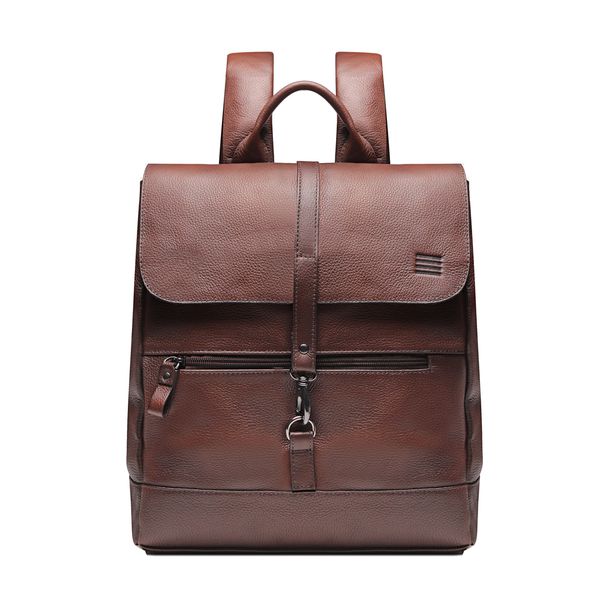 MOCHILA PORTA NOTEBOOK MASCULINA EM COURO PRETO - ... - SERGIO`S