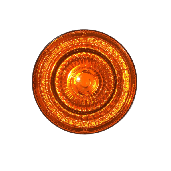 Lente Lanterna Interna Cabine Redonda Amarela 