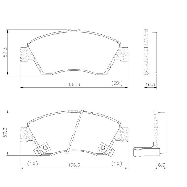 Pastilha Freio Dianteiro Honda Civic 1.5 / 1.6 16v 91/ Sist. Sumitomo 