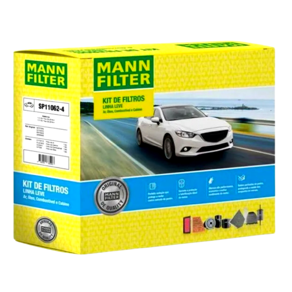 Kit Filtros Revisão Ford Ka 1.0 12v 3c / 1.5 16v Sigma 2014/ SP110624 Mann Filter 