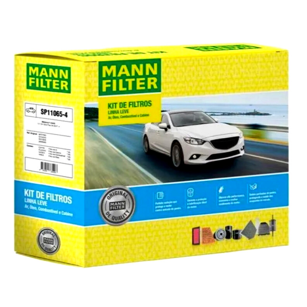 Kit Filtros Revisão Renault Kwid - Mann SP110654