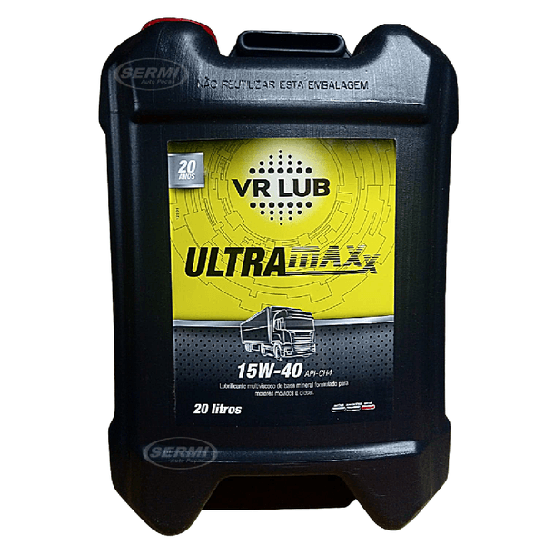 Óleo Motor Diesel 15W40 VR LUB ULTRA MAXX CH4 - Balde 20 Litros 